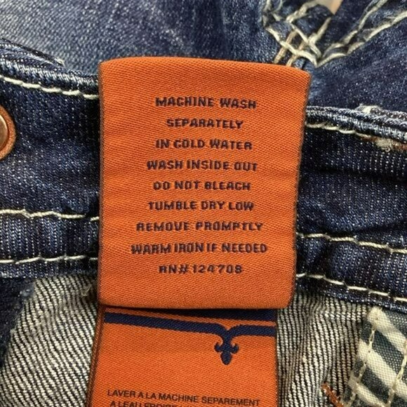 Rock Revival Julie Womens Distressed Capri Jeans Size 29 Blue Denim - Picture 12 of 12